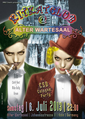 Partyplakat Juli 2013